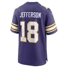 Justin Jefferson Minnesota Vikings Classic Player Game Jersey - Purple - Nike