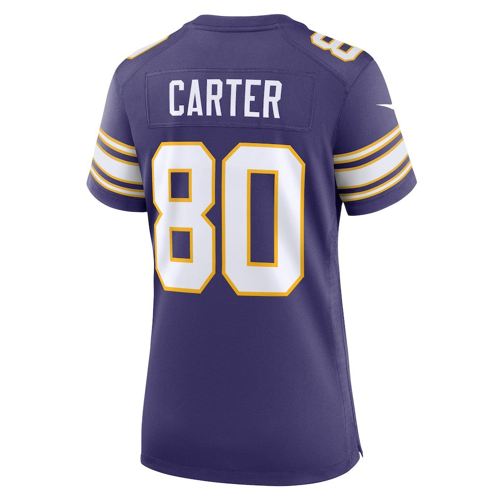 Cris Carter Minnesota Vikings Women's Classic Retired Player Game Jersey - Purple - Nike