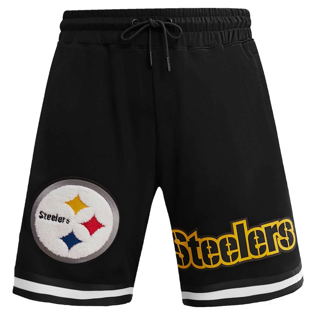 Pittsburgh Steelers Pro Standard Classic Chenille Shorts - Black - NFL