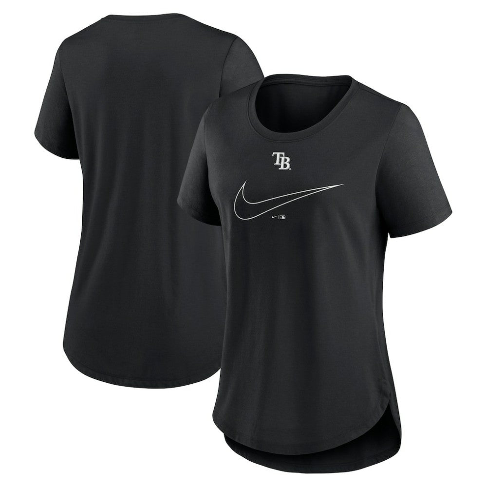 Tampa Bay Rays Nike Women's Big Swoosh Tri-Blend Scoop Neck T-Shirt Near Me