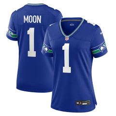 Warren Moon Seattle Seahawks Women's Throwback Retired Player Game Jersey - Royal - Nike