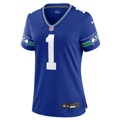 Warren Moon Seattle Seahawks Women's Throwback Retired Player Game Jersey - Royal - Nike