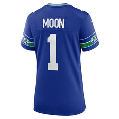 Warren Moon Seattle Seahawks Women's Throwback Retired Player Game Jersey - Royal - Nike