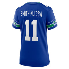 Jaxon Smith-Njigba Seattle Seahawks Women's Throwback Player Game Jersey - Royal - Nike