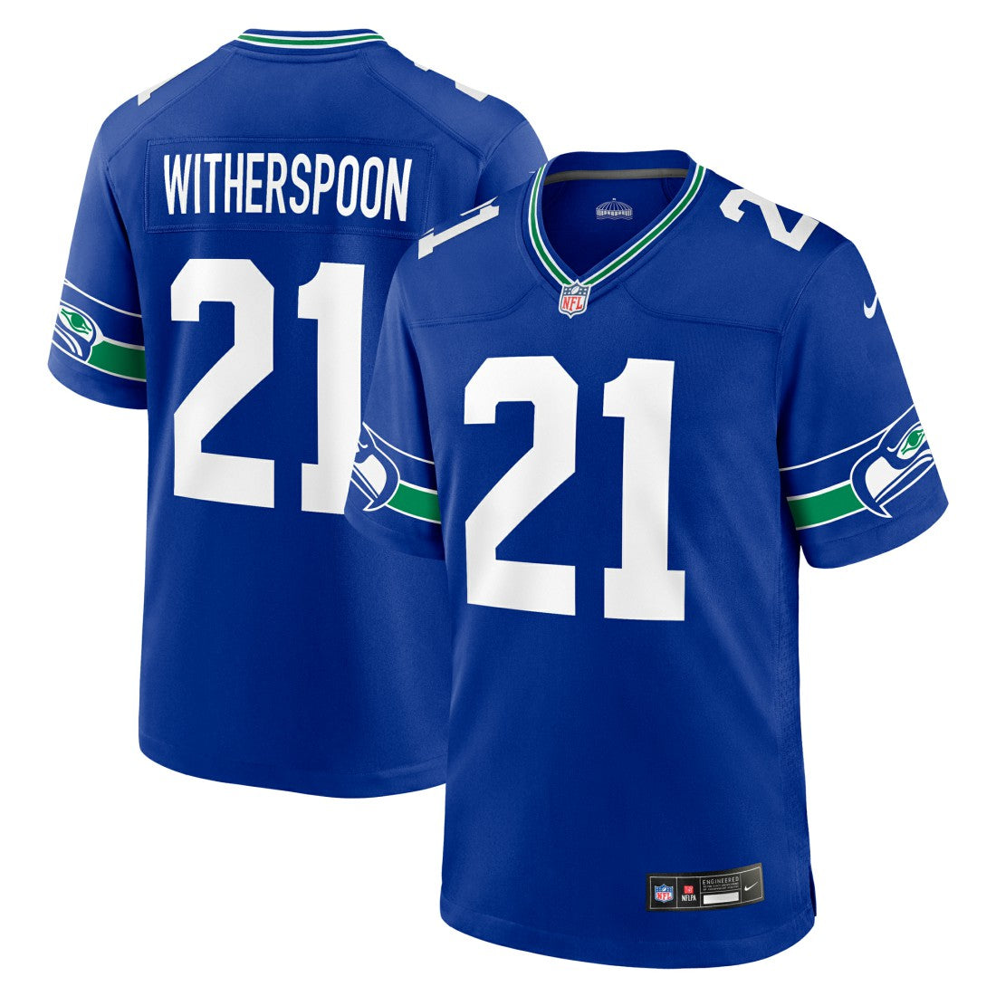 Devon Witherspoon Seattle Seahawks Throwback Player Game Jersey - Royal - Nike