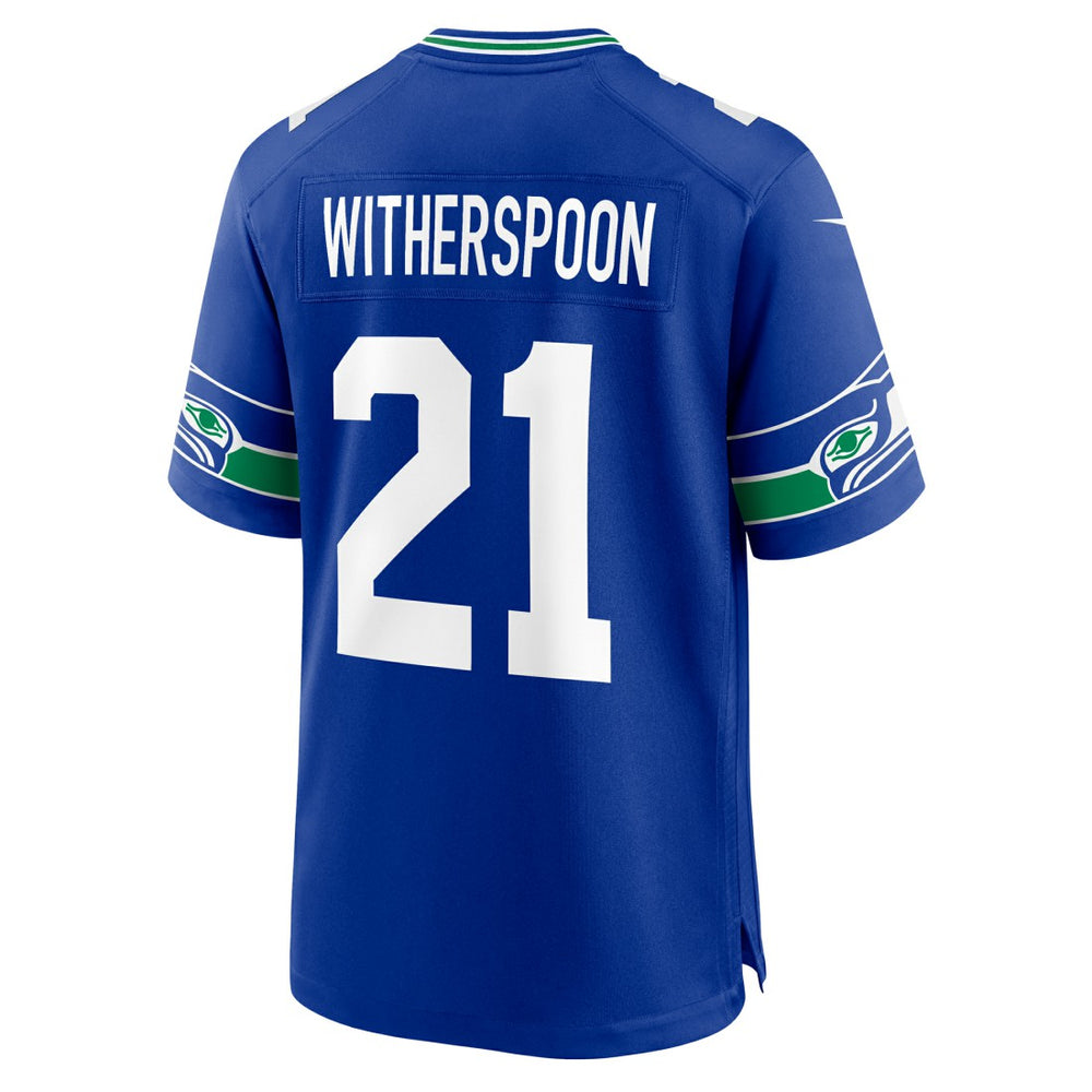 Devon Witherspoon Seattle Seahawks Throwback Player Game Jersey - Royal - Nike