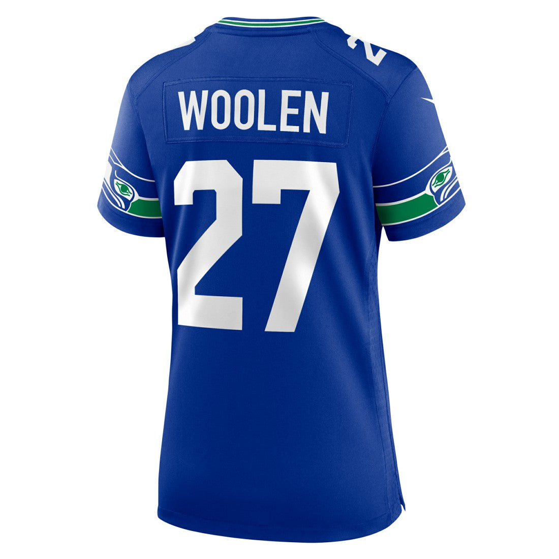 Tariq Woolen Seattle Seahawks Women's Throwback Player Game Jersey - Royal - Nike