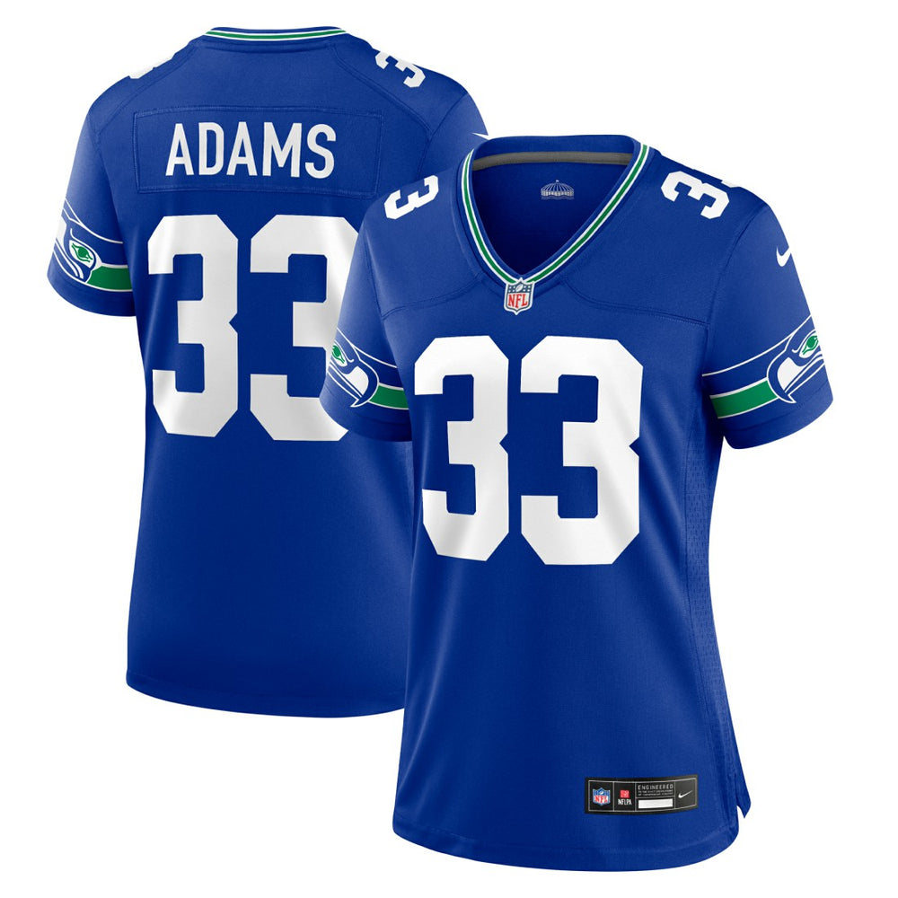 Jamal Adams Seattle Seahawks Women's Throwback Player Game Jersey - Royal - Nike