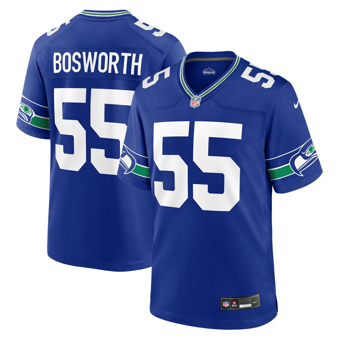 Brian Bosworth Seattle Seahawks Retired Player Alternate Game Jersey - Royal - Nike