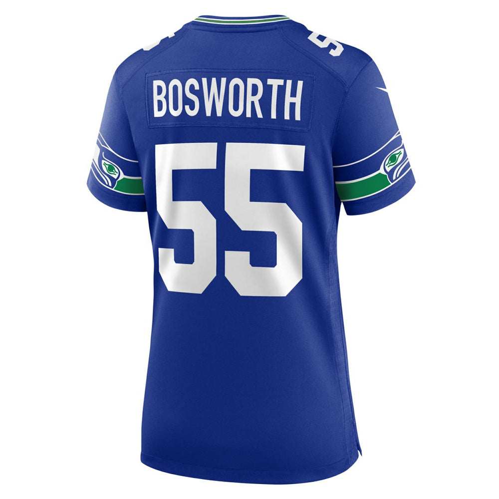 Brian Bosworth Seattle Seahawks Women's Throwback Retired Player Game Jersey - Royal - Nike