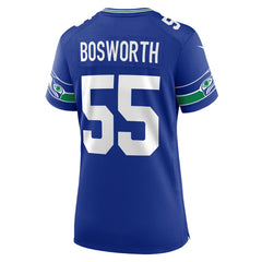 Brian Bosworth Seattle Seahawks Women's Throwback Retired Player Game Jersey - Royal - Nike