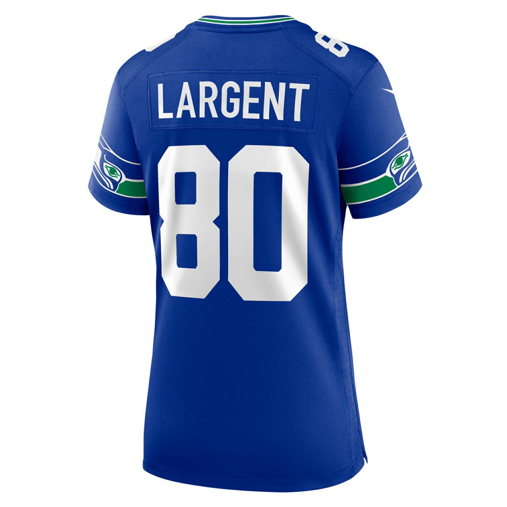 Steve Largent Seattle Seahawks Women's Throwback Retired Player Game Jersey - Royal - Nike