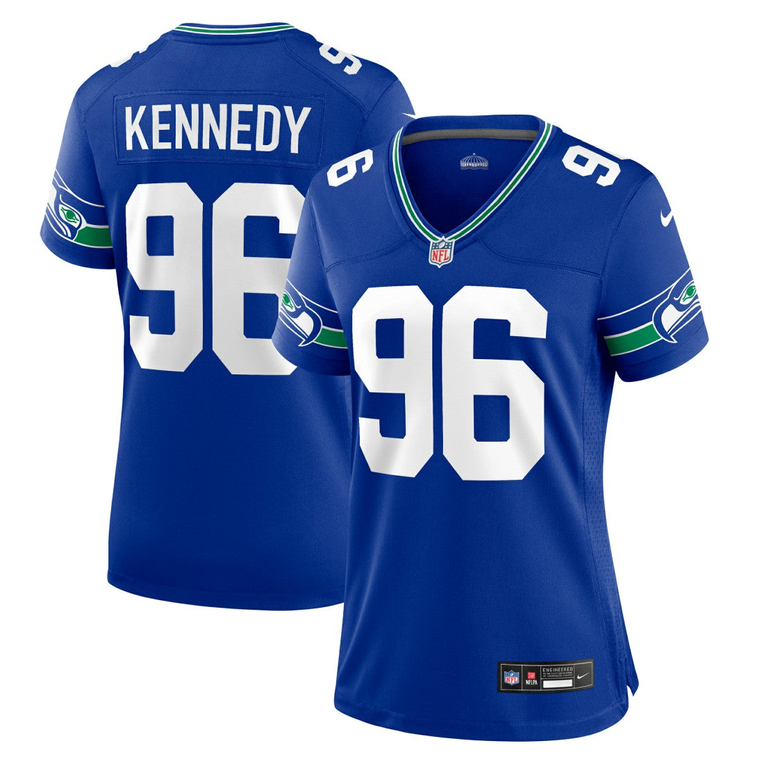 Cortez Kennedy Seattle Seahawks Women's Throwback Player Game Jersey - Royal - Nike