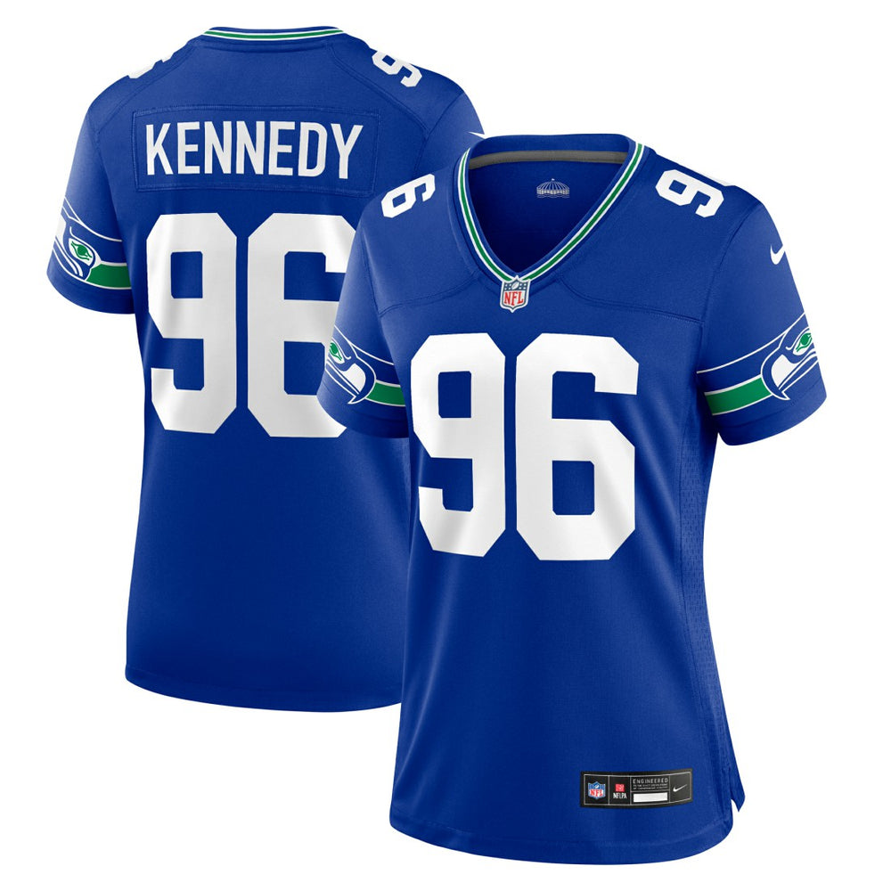 Cortez Kennedy Seattle Seahawks Women's Throwback Player Game Jersey - Royal - Nike