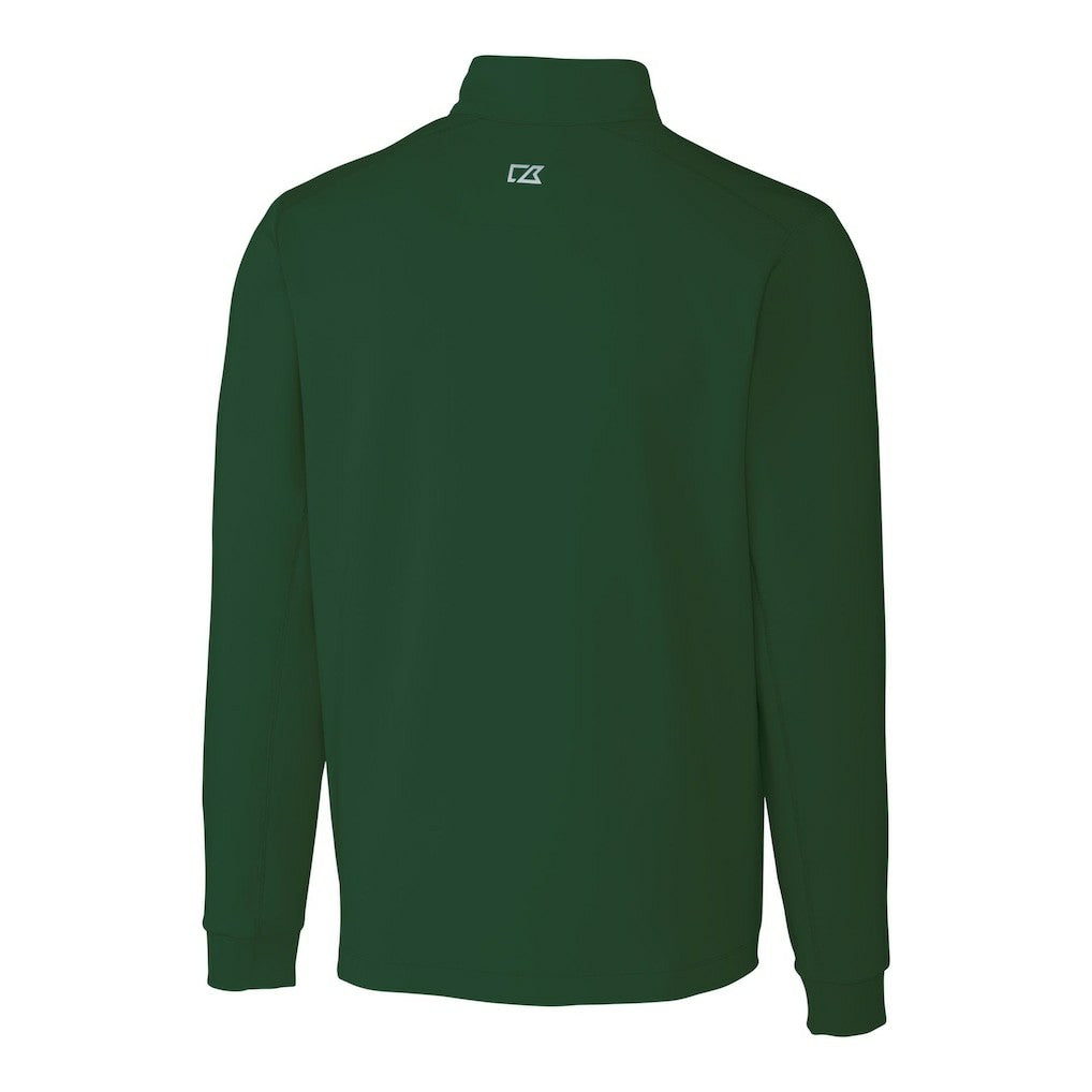Philadelphia Eagles Cutter & Buck Traverse Stretch Quarter-Zip Pullover - Hunter Green - NFL
