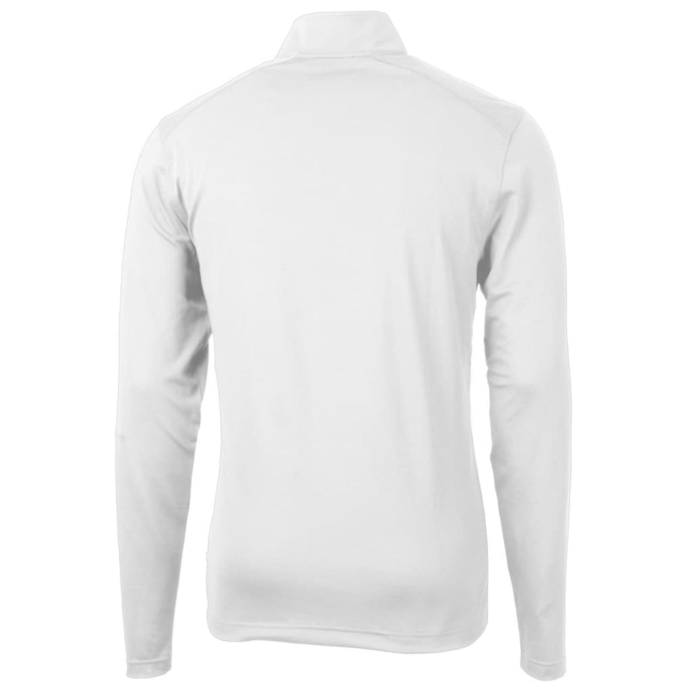 Philadelphia Eagles Cutter & Buck Virtue Eco Pique Recycled Quarter-Zip Pullover - White - NFL