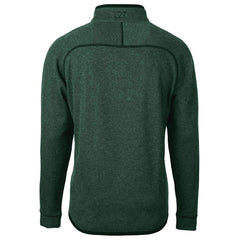Philadelphia Eagles Cutter & Buck Mainsail Sweater-Knit Half-Zip Pullover Jacket - Heather Green - NFL