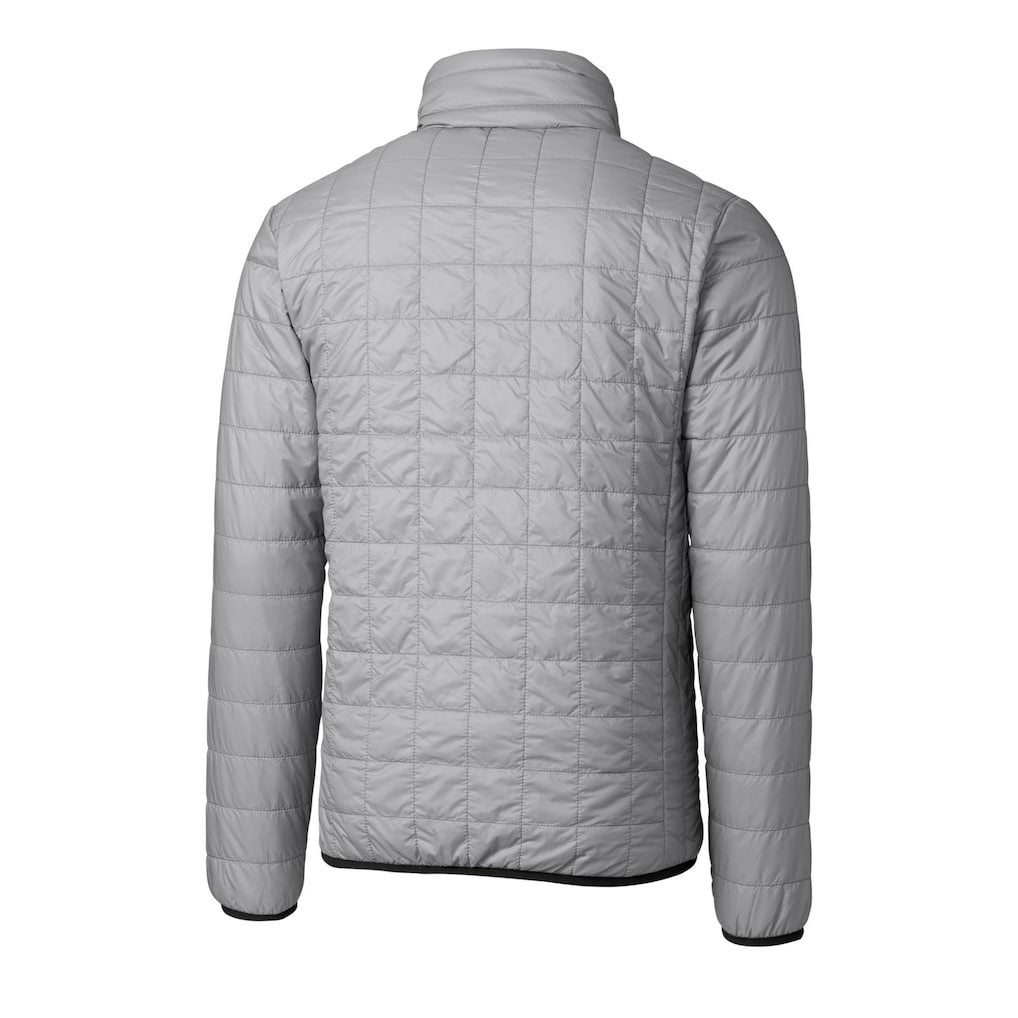 Philadelphia Eagles Cutter & Buck Rainier PrimaLoft Eco Insulated Full-Zip Puffer Jacket - Silver - NFL