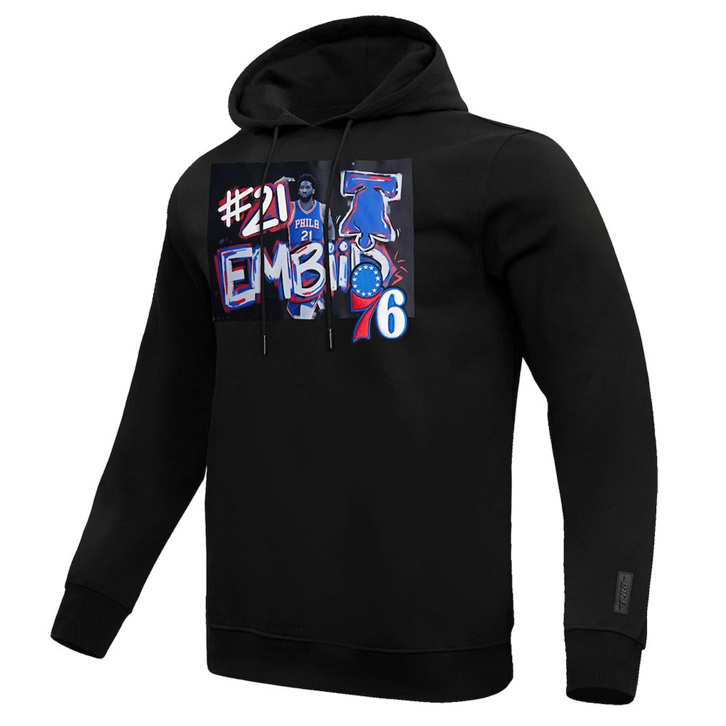 Joel Embiid Philadelphia 76ers Pro Standard Player Yearbook Pullover Hoodie Black