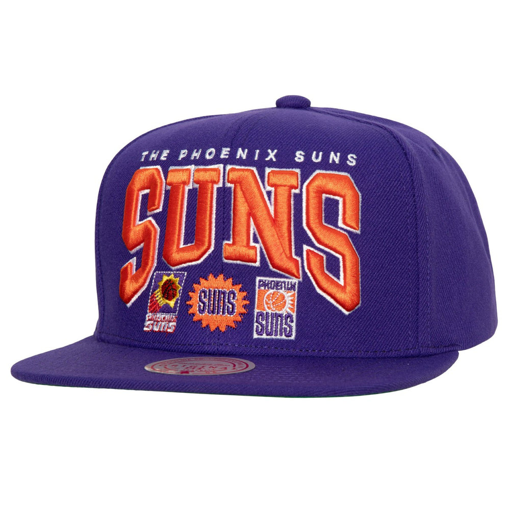 Mitchell & Ness Phoenix Suns Champ Stack Snapback Hat Purple