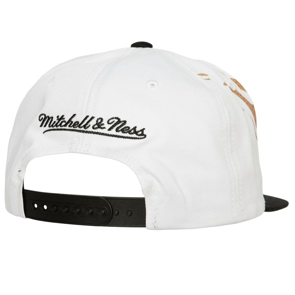 Mitchell & Ness Philadelphia 76ers Hot Fire Snapback Hat White