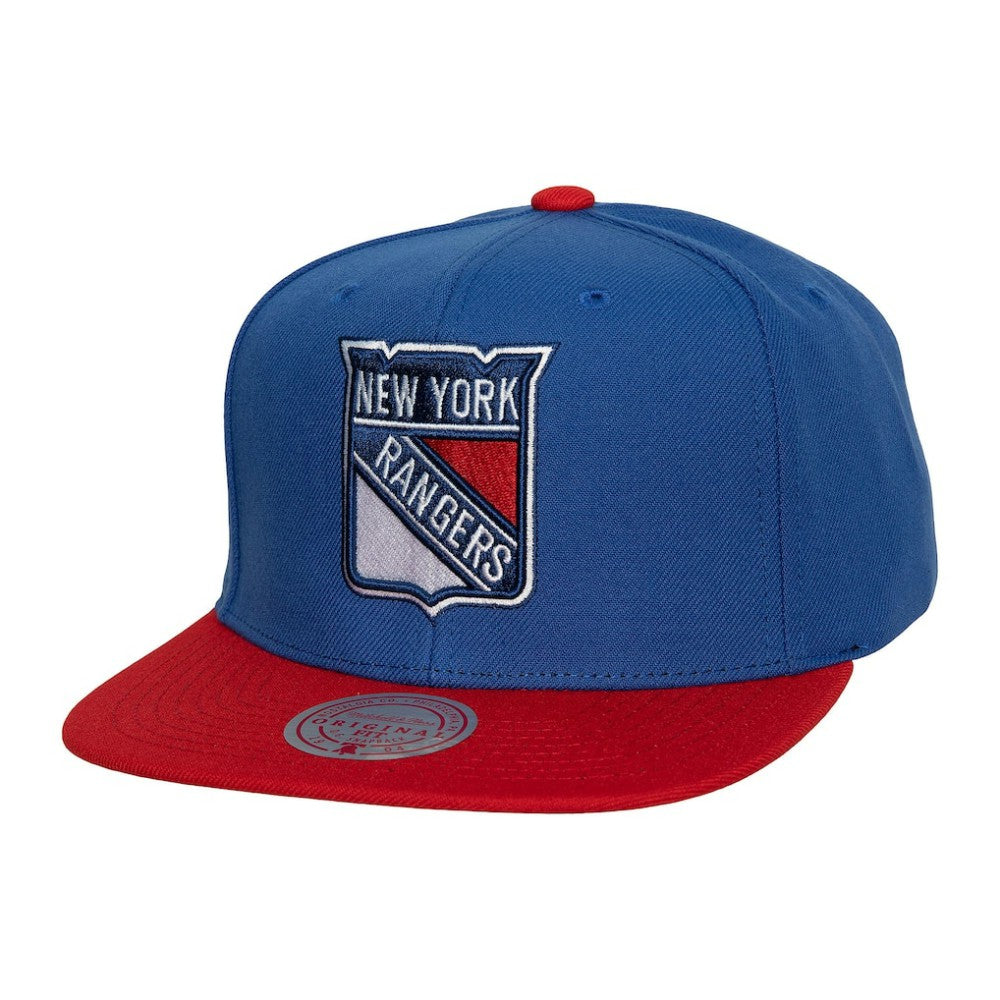 New York Rangers Mitchell & Ness Core Team Ground 2.0 Snapback Hat - Blue | NHL Clearance