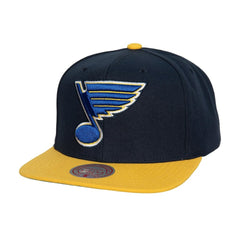 St. Louis Blues Mitchell & Ness Core Team Ground 2.0 Snapback Hat - Navy | NHL on sale