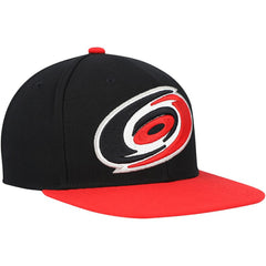 Carolina Hurricanes Mitchell & Ness Core Team Ground 2.0 Snapback Hat - Black | NHL Lifestyle