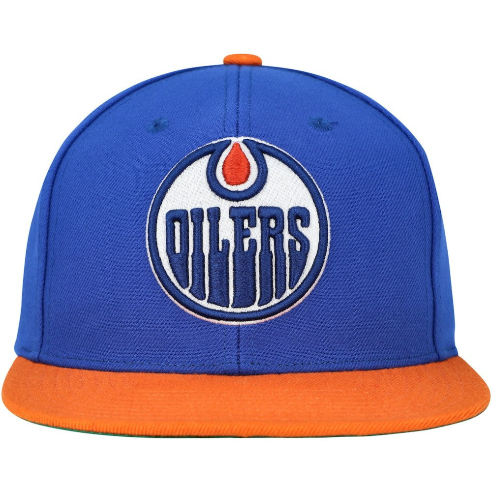 Edmonton Oilers Mitchell & Ness Core Team Ground 2.0 Snapback Hat - Blue | NHL sale