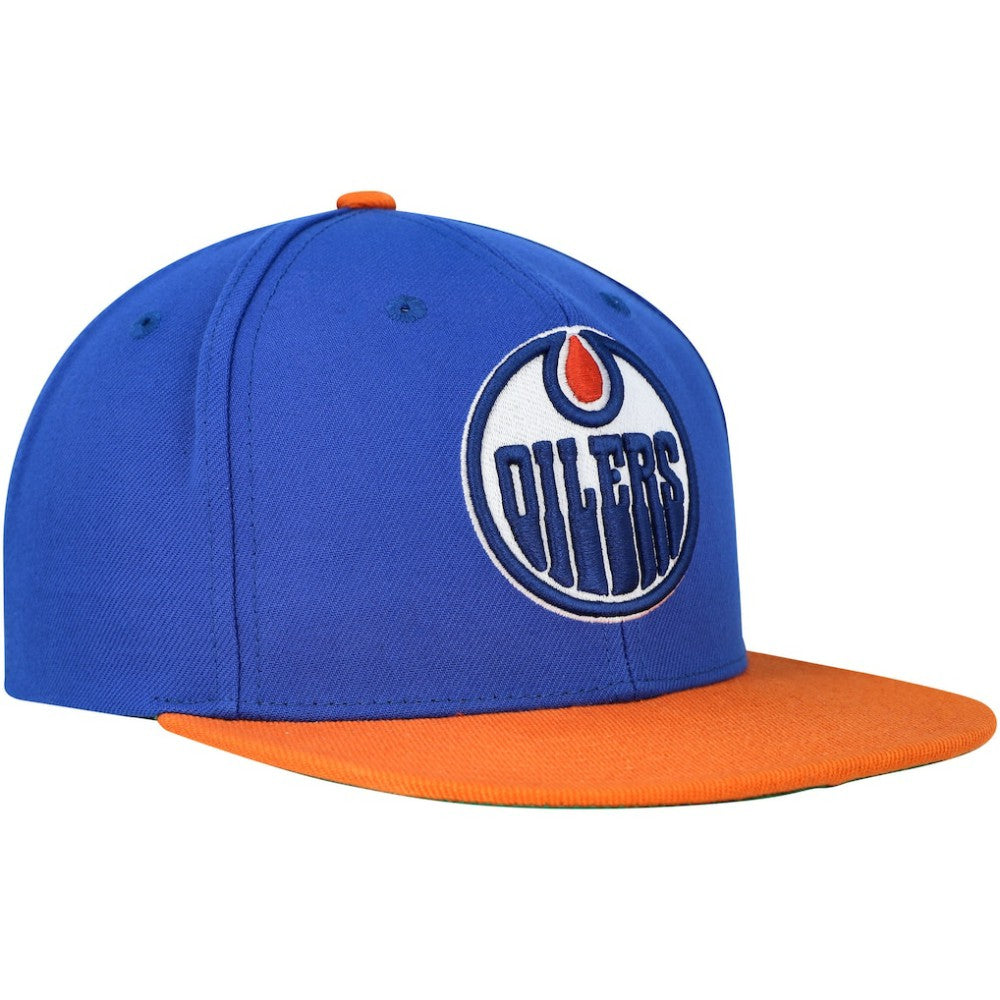 Edmonton Oilers Mitchell & Ness Core Team Ground 2.0 Snapback Hat - Blue | NHL sale