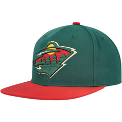 Minnesota Wild Mitchell & Ness Core Team Ground 2.0 Snapback Hat - Green | NHL near me