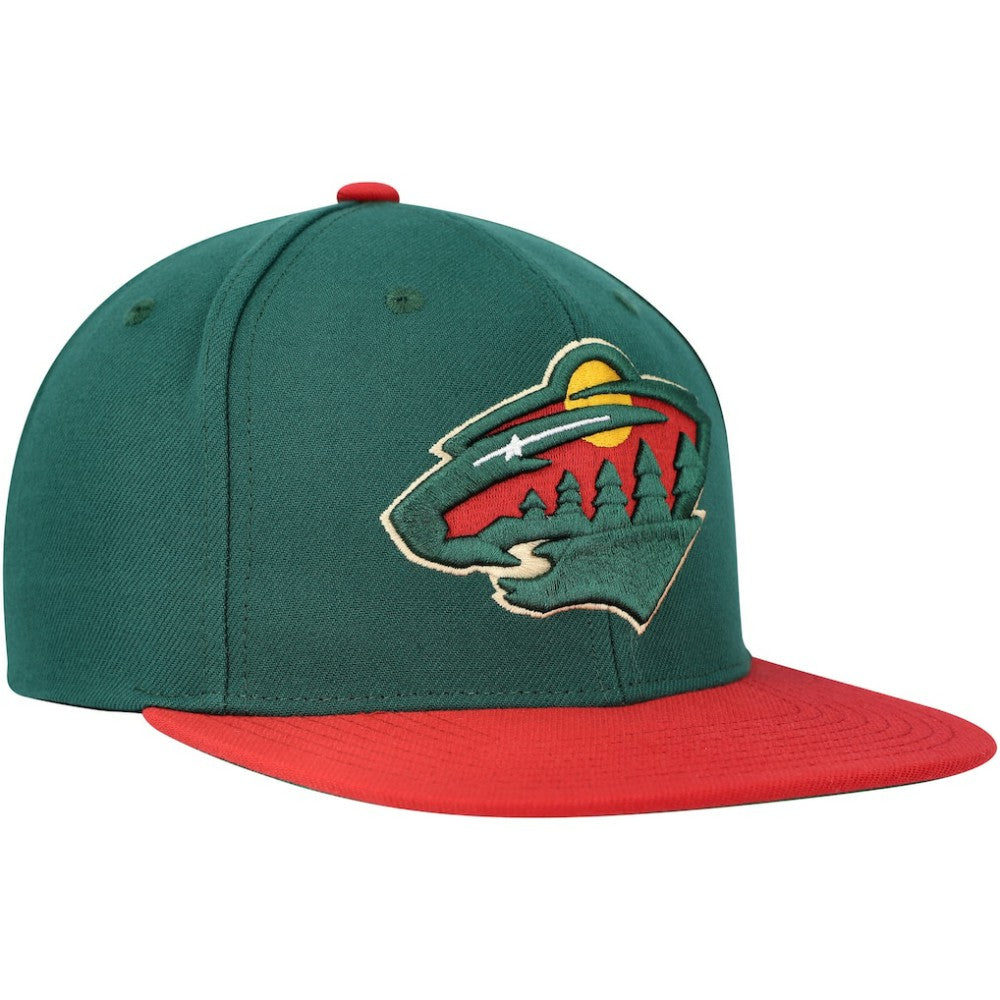 Minnesota Wild Mitchell & Ness Core Team Ground 2.0 Snapback Hat - Green | NHL near me