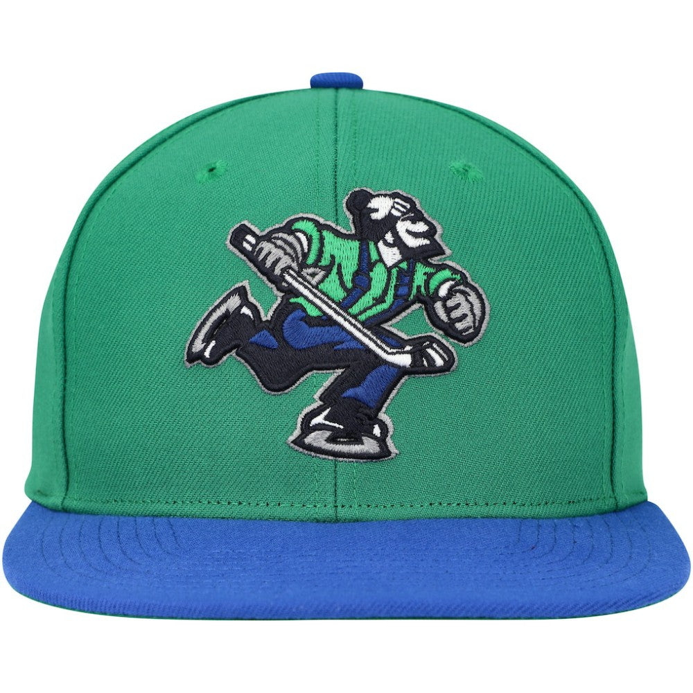 Vancouver Canucks Mitchell & Ness Core Team Ground 2.0 Snapback Hat - Green | NHL sale