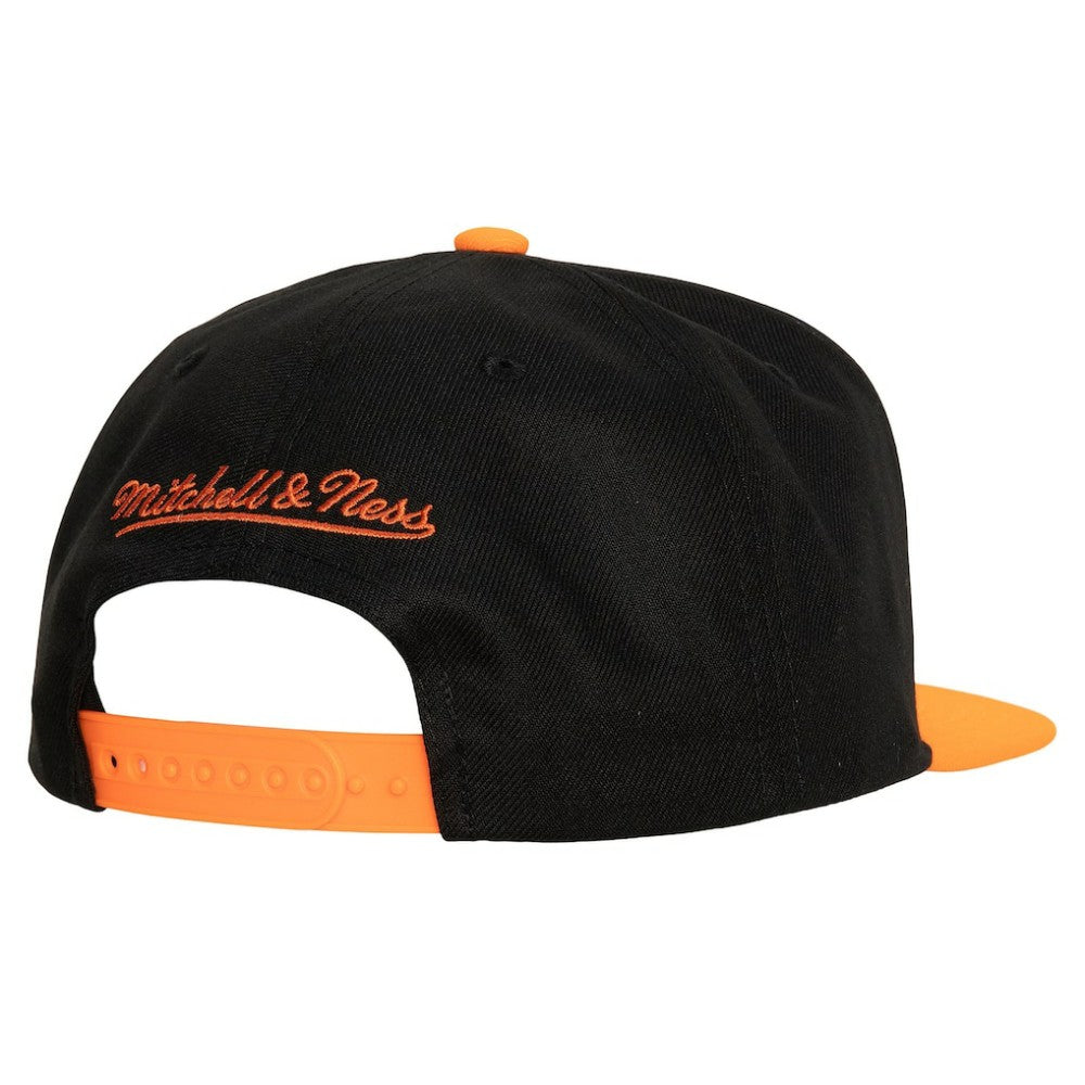 Anaheim Ducks Mitchell & Ness Core Team Ground 2.0 Snapback Hat - Black | NHL Lifestyle