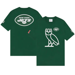 New York Jets OVO x NFL OG Owl T-Shirt – Green - NFL