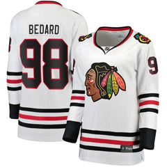Connor Bedard Chicago Blackhawks Fanatics Women's Away Breakaway Jersey - White | Fanatics discount
