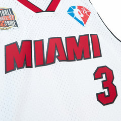 Mitchell & Ness Dwyane Wade Miami Heat Unisex Hall of Fame Class of 2023 Throwback Swingman Jersey White