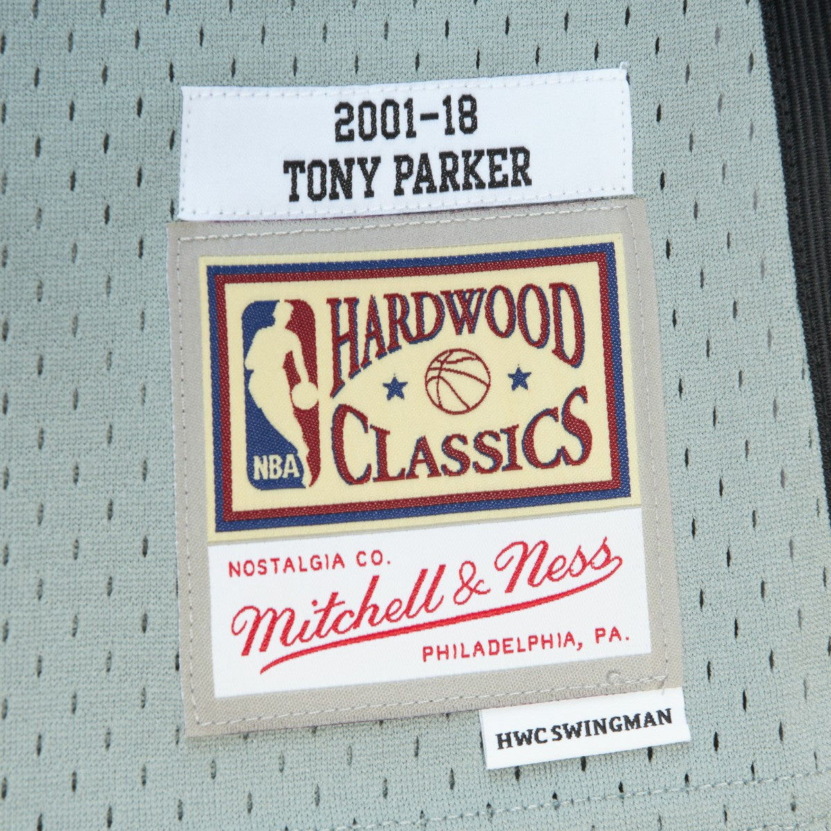 Mitchell & Ness Tony Parker San Antonio Spurs Unisex Hall of Fame Class of 2023 Throwback Swingman Jersey Gray