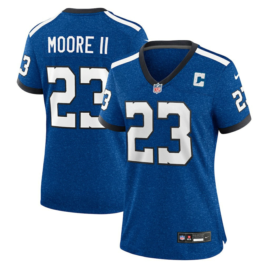 Kenny Moore II Indianapolis Colts Women's Indiana Nights Alternate Game Jersey - Royal - Nike