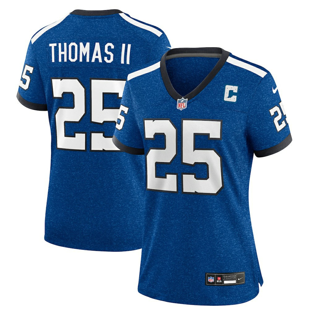 Rodney Thomas II Indianapolis Colts Women's Indiana Nights Alternate Game Jersey - Royal - Nike