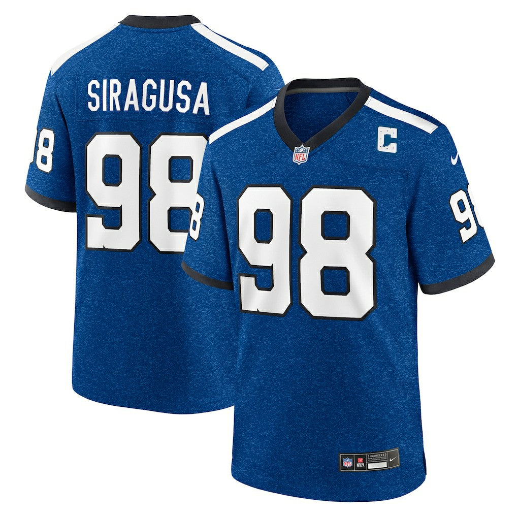 Tony Siragusa Indianapolis Colts Retired Player Alternate Game Jersey - Blue - Nike