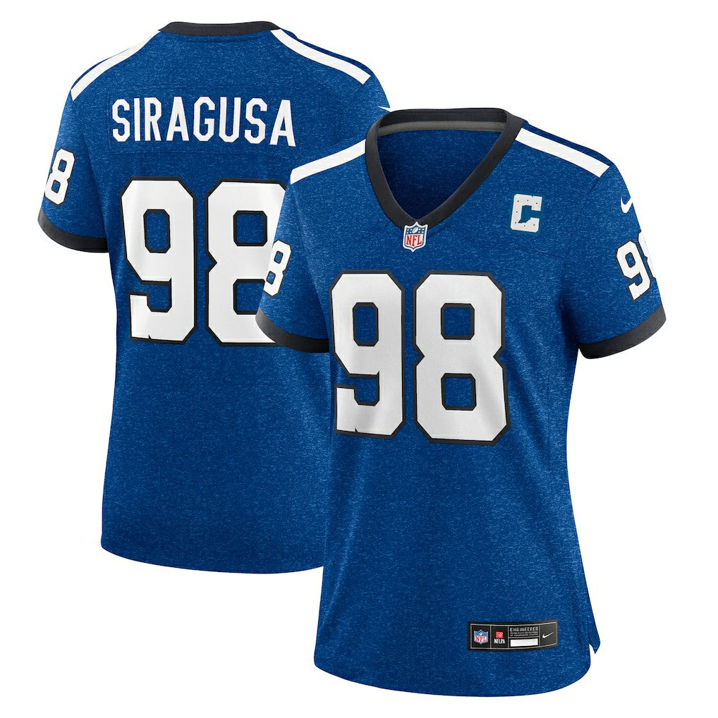 Tony Siragusa Indianapolis Colts Women's Indiana Nights Alternate Game Jersey - Royal - Nike