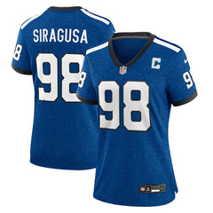 Tony Siragusa Indianapolis Colts Women's Indiana Nights Alternate Game Jersey - Royal - Nike