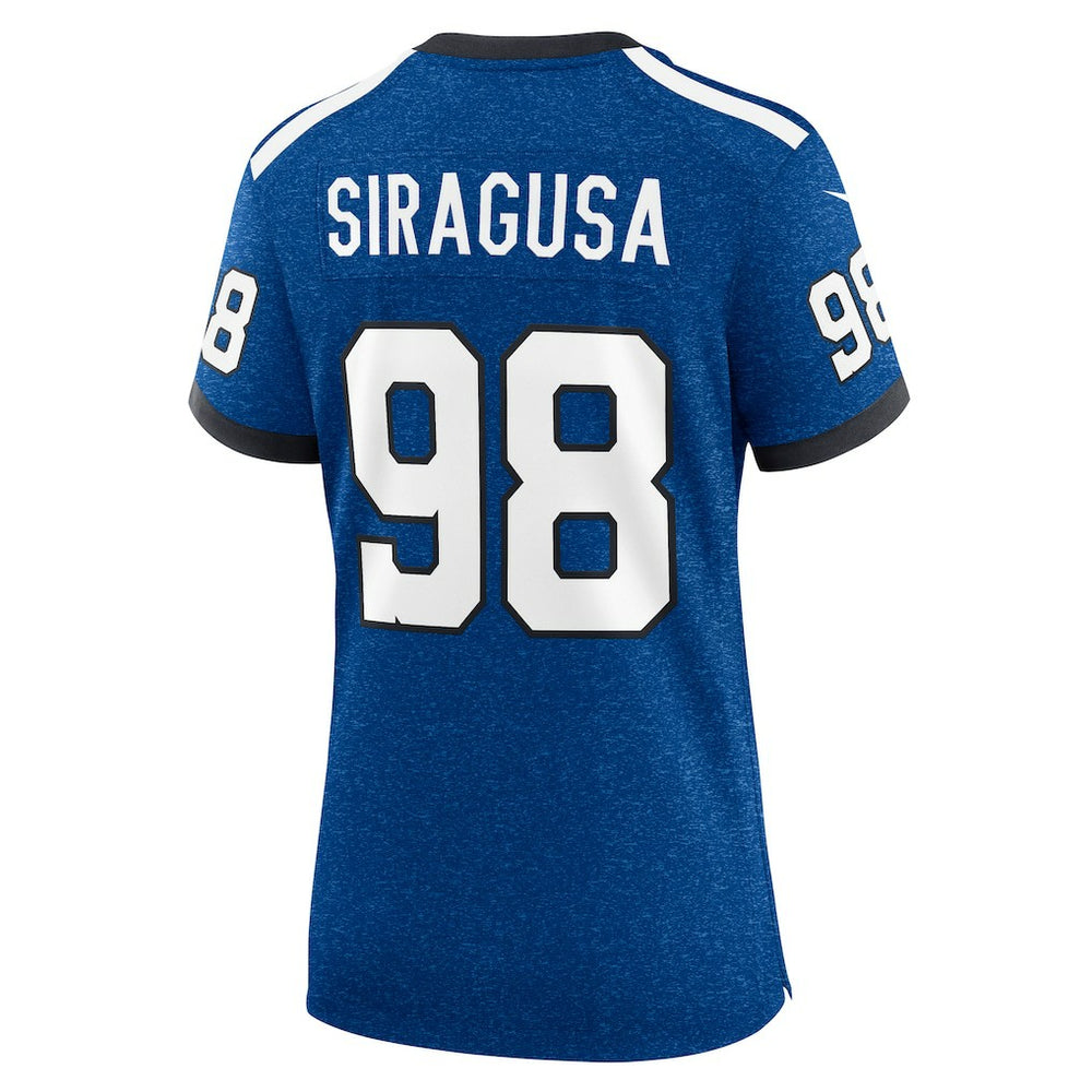 Tony Siragusa Indianapolis Colts Women's Indiana Nights Alternate Game Jersey - Royal - Nike