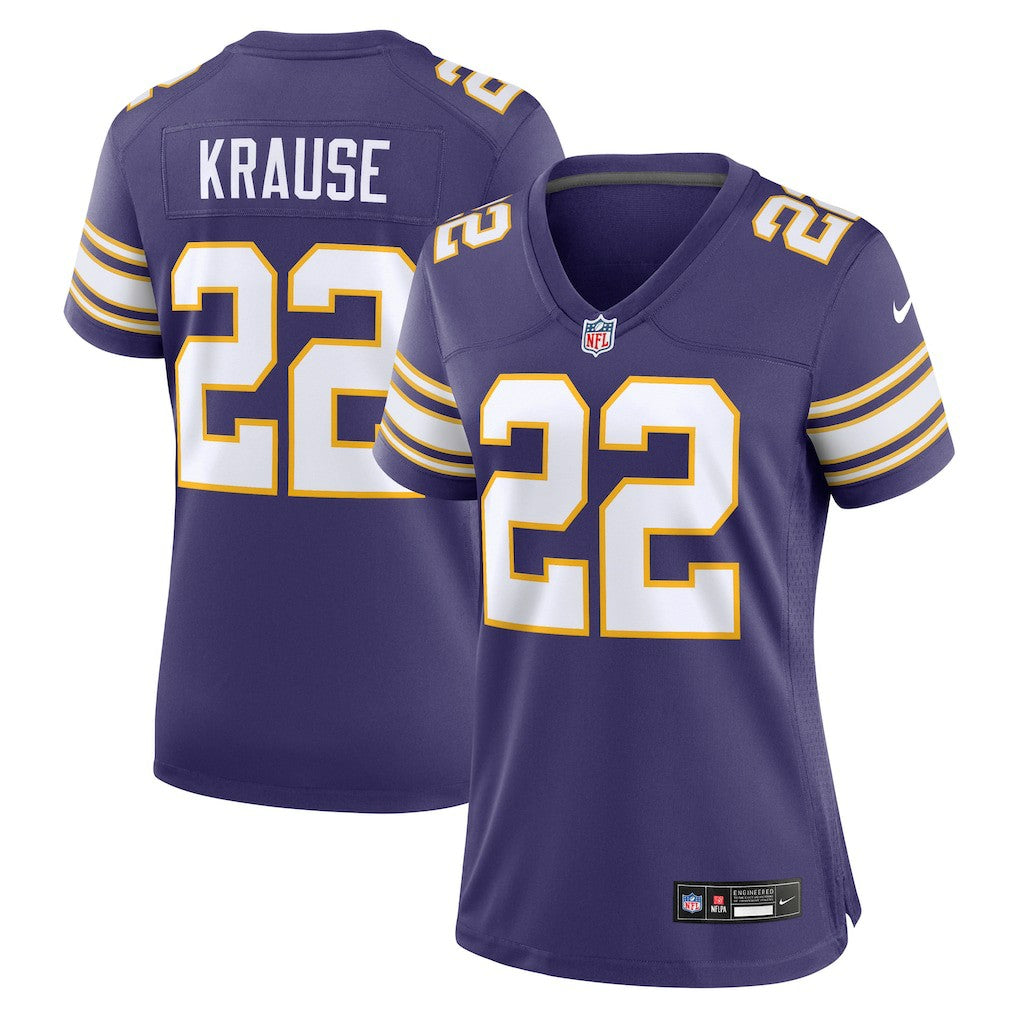 Paul Krause Minnesota Vikings Women's Classic Retired Player Jersey - Purple - Nike