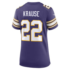 Paul Krause Minnesota Vikings Women's Classic Retired Player Jersey - Purple - Nike