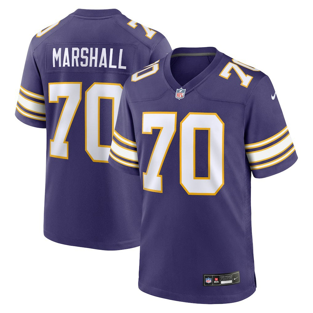 Jim Marshall Minnesota Vikings Retired Player Alternate Game Jersey - Purple - Nike