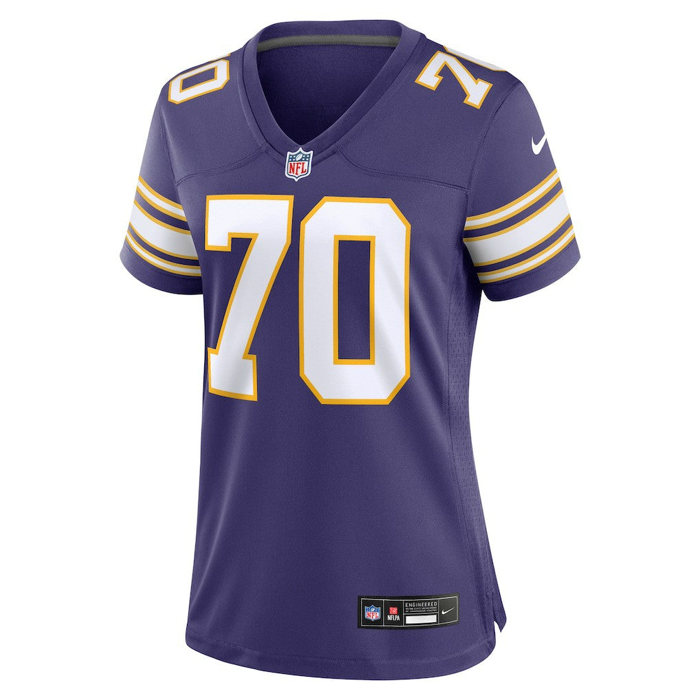 Jim Marshall Minnesota Vikings Women's Classic Retired Player Jersey - Purple - Nike