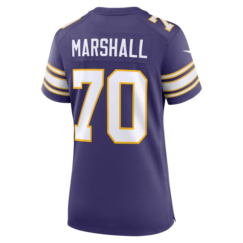 Jim Marshall Minnesota Vikings Women's Classic Retired Player Jersey - Purple - Nike
