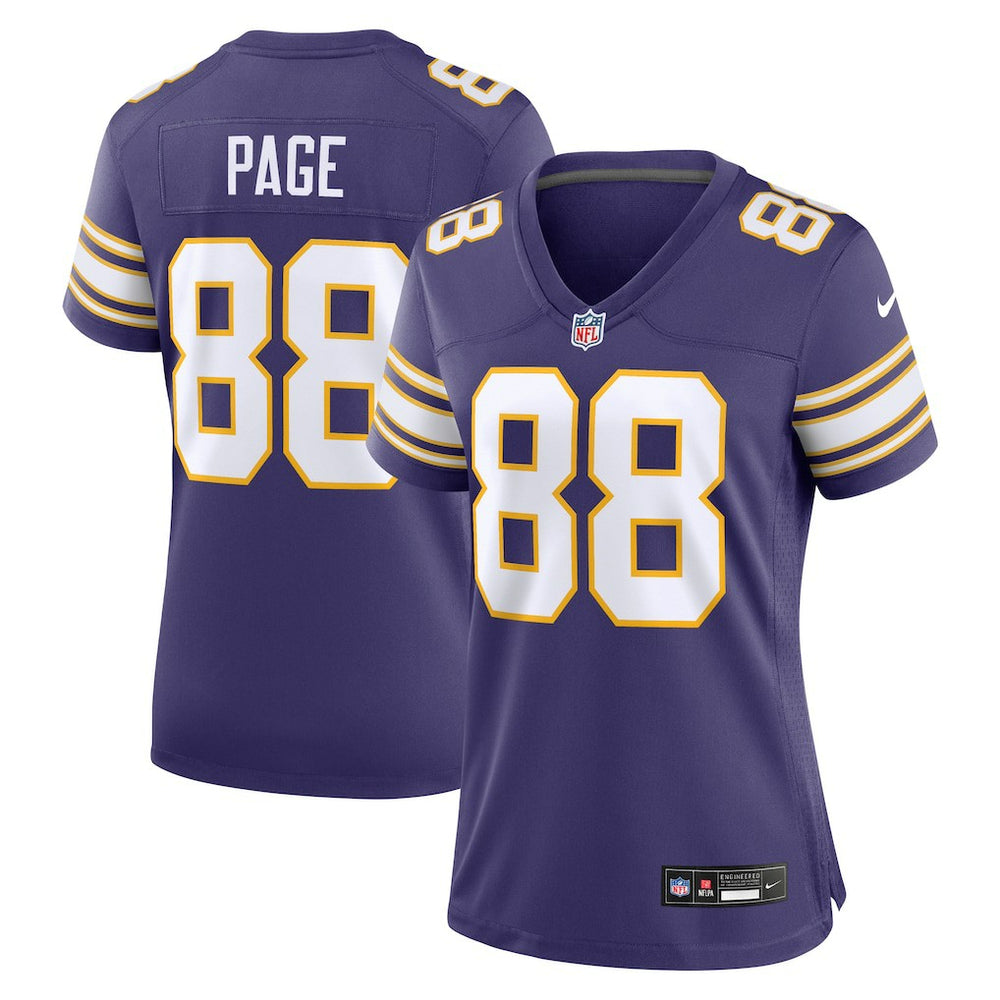 Alan Page Minnesota Vikings Women's Classic Retired Player Jersey - Purple - Nike
